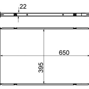 RADYATÖR GOLF VII-A3-LEON 1.2-1.4-1.6TDİ 12 MEK 650x395x22