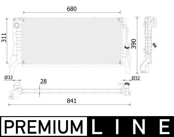 MOTOR SU RADYATORU BMW F45 F46 F48 F39 MINI F56 F54 F57 PREMIUM LINE 17117617637