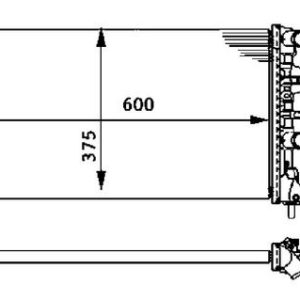 RADYATÖR 470x880x105 OPEL ASTRA G