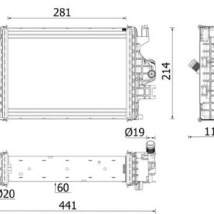 TURBO RADYATORU CLIO V 19 CAPTUR II 20 1.5 BLUE DCI K9K EURO 6