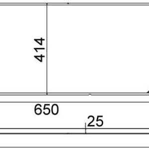 RADYATÖR BORA-GOLF IV - A3-TT- LEON-TOLEDO II- OCTAVIA AC KLİMASIZ MEK OTOM 652X415 X24
