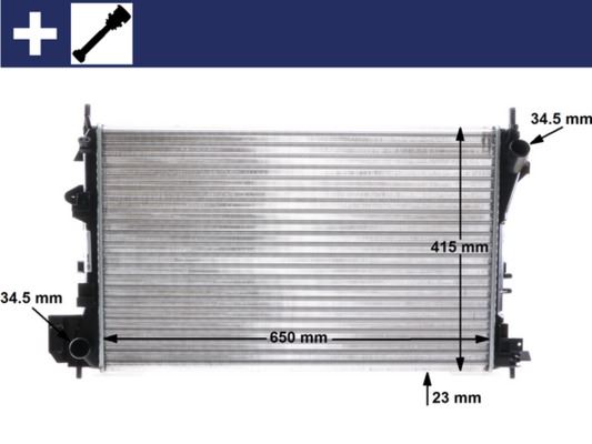 RADYATÖR VECTRA C-SIGNUM 1.6-1.8 16V 02 AC KLİMASIZ MEK 650x405x23 8MK376771201 1300244-24418338