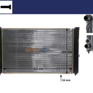 RADYATÖR PASSAT-A4-A6-SUPERB 1.6-1.8-2.4-1.9TDI-2.6-2.3 VR5-2.0-2.8 AC KLİMASIZ MEK 630x397x36 8D0121251Q-8D0121251K-8D0121251E