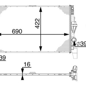 MOTOR SU RADYATORU MERCEDES VITO W447 14 A4475010201