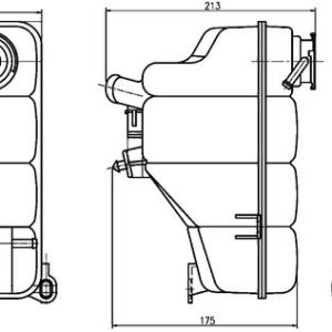 RADYATOR YEDEK SU DEPOSU MERCEDES W202 W463