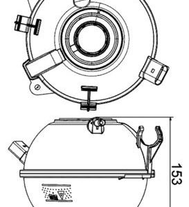 GENLEŞME KAVONOZU CADDY III-GOLF V-VI-PLUS-JETTA III-IV-PASSAT-SCIROCCO-SHARAN TIGUAN-TOURAN-A3-Q3 1K0121407A-1K0121407