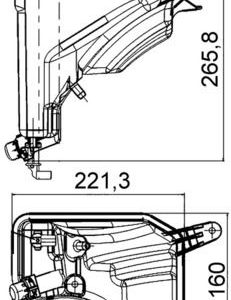 RADYATOR YEDEK SU DEPOSU BMW N43 N45 N46 N51 N54 N20 N53 E81 E82 E90 E88 E91 E92 E93 E84 E89 17137640514