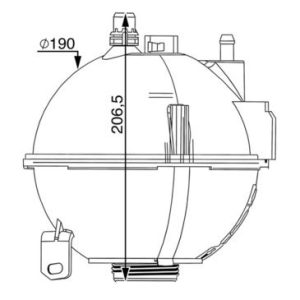 RADYATOR YEDEK SU DEPOSU BMW B47 N47 N20 N55 N57 F25 F26