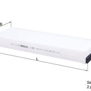 POLEN FİLTRESİ AUDI A6 2.0-2.4-2.8-3.0-3.2 04-11 2 Lİ SET 4F0898438-4F0819439A