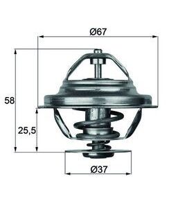 TERMOSTAT 80 C MERCEDES OM616 W123 W460 A6162000415