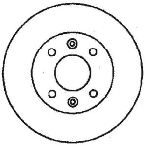 ÖN FREN AYNASI R9-R11-R19 CLIO I 91 CLIO II 98 MEGANE I 96 TWINGO 96 CLIO SYMBOL 00 LOGAN 06 SANDERO 08 238x12 4 DELİK
