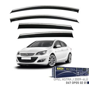 KROMLU CAM RÜZGARLIĞI OPEL ASTRA J 2009- 4LÜ
