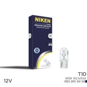 NIKEN T10 PARK AMPULU W5W W2.1x9.5d 12V 10LU
