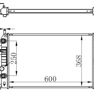 RADYATÖR BRAZING ASTRA G-ZAFIRA 1.4 16V-1.6 16V-1.8 16V-2.0 16V-2.2 16V AC KLİMASIZ MEK OTOM BR 600 1300196-1300214-1300257