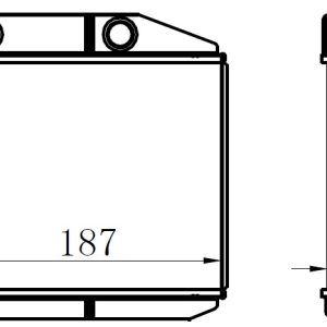 KALORİFER RADYATÖRÜ BRAZİNG CORSA D 06 CORSA E 14 ADAM 14 MITO-DOBLO III-LINEA-FIORINO-PRATICO- GRANDE PUNTO 1.2-1.3-1.4 BORUSUZ TİP