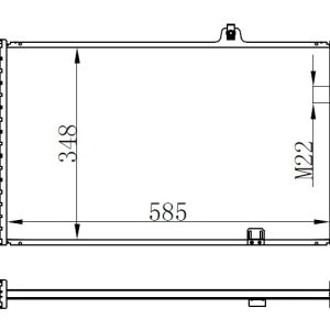 RADYATÖR ASTRA F 1.4-1.6-1.8-2.0 AC MEK 590x377x34 1300116-1300147-1300116-1300147