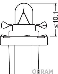 AMPUL 12V 1.2W PLS SOKETLI GOSTERGE - A.MAVİ -