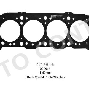 SKC 5 DELİK 1.42m ÇELİK P206-P306-PARTNER-BERLINGO 1.9 DW8 0209.X4