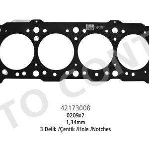 SKC 3 DELİK 1.34m ÇELİK P206-P306-PARTNER-BERLINGO 1.9 DW8 0209.X2-SU001-00023