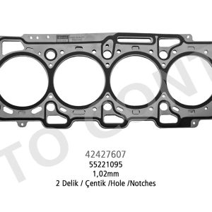 SİLİNDİR KAPAK CONTASI FIAT DOBLO 10 LINEA 07 BRAVO II 07 14 500L 12 18 EGEA 16 20 500X 14 ALFA ROMEO GIULIETTA 10 16 MITO 09 15 1.6D MTJ 1.02mm