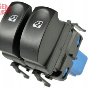 CAM AÇMA DÜĞMESİ CLIO III ÖN SOL MAVİ ÇİFTLİ