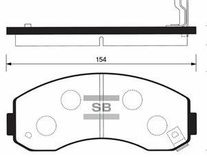 ÖN FREN BALATA KIA K2500 2.5L D4BH TCİ 03- / K2700 2.7L J2 KAMYONET 98- 0K60B3328Z-0K60B3328ZA