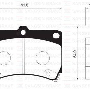 ÖN FREN BALATA MAZDA 323 1.6L B6 BG 89-95 / 1.5L Z5 DOHC BA 96-98