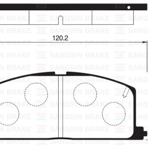 ÖN FREN BALATA TOYOTA COROLLA 1.6L 4A-F AE92 88-91 / COROLLA 1.3L 2E EE90. EE100 88-98 / STARLET 1.3 L 4E-FE EP91 96-98