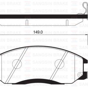 ÖN FREN BALATA HYUNDAI STAREX 2.5L D4CB LİBERO 01- / SANTAFE 2.0L D4EA CRDi 01-05 / SSANGYONG ACTYON. KYRON 2.0L Xdi 4x4 06- / REXTON 2.7L Xdi 4x4