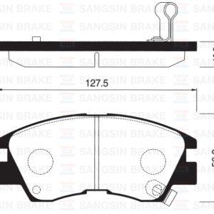 ÖN FREN BALATA MITSUBISHI L200 2.5L 4D55 4D56 8v K14T 4x2 4x4 86-98 / L300 2.5L 4D56 8v P15V PANELVAN 86-