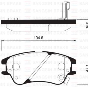ÖN BALATA ATOS 1.0 İ 01 ABS LI ATOS PRIME 1.0 İ 01 ATOS PRIME 1.1 03 GDB3377