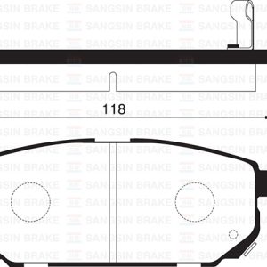 ARKA FREN BALATA KIA SORENTO 2.5L D4CB CRDi 02- 583023ED00-583023EE00-583023ED01