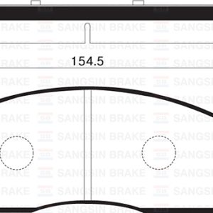 ÖN FREN BALATA KIA PREGIO 2.7L J2 99- / CARNIVAL 2.9L 00-05 581014EA00-0K56A3323Z-0K72G3328Z