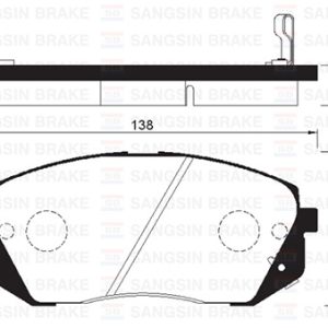 ÖN FREN BALATA HYUNDAI İX35 2.0L D4HA CRDİ dizel 136hp 10-15 / KIA SPORTAGE 2.0L D4EA D4HA dizel 06-15 581011DA50-581012SA70-581010ZA00