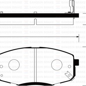 ÖN FREN BALATA HYUNDAI İ30 1.6L D4FB CRDi dizel 07-11 / 1.4L 1.6L benzinli 08- / KIA CERATO 1.6L benzinli 10- / CEED 1.4L 1.6L benzinli 07-