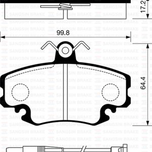 ÖN FREN BALATA FİŞLİ RENAULT R9 R19 R21 CLIO I II / MEGANE I / TWINGO / DACIA LOGAN / SANDERO / SOLENZA 7711130071-7701204833-WVA21404