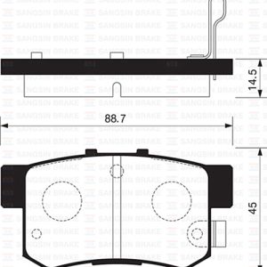 ARKA FREN BALATA HONDA CIVIC 1.4L 1.6L D14 D16 Hatchback 96-01 / 1.6L D16 VTEC VTI 01-05 / 1.6L R16A 2 VTEC sedan 06- / ACCORD 2.0L F20 90-98 /