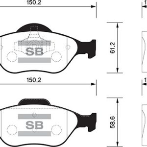 ÖN BALATA FIESTA 1.4TDCİ ABSLİ 00 FUSION 02 MAZDA 121 96 MAZDA 2 03 TAMT2K021FSTL-YS6J2K021DC-WVA23202