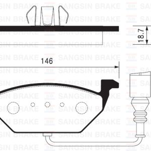 ÖN FREN BALATA FİŞLİ AUDI A3 00- / SEAT IBIZA IV. V 02- / LEON 99- / SKODA FABIA 99- / OCTAVIA 99- / ROOMSTER 06- / VW BORA 98-05 / GOLF IV.V.VI 98-