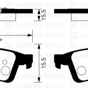 ARKA FREN BALATA MAZDA 3 BK 03-09 / RENAULT LAGUNA III 07- / OPEL VECTRA C 02- / CITROEN C5 08- / PEUGEOT 508 10- / FORD FOCUS II. C-MAX 04- CONNECT