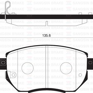 ÖN FREN BALATA NISSAN MURANO 3.5L VQ35 Z50 03-08 / INFINITI FX35 FX45 02- 41060CG00J-41060CG091-WVA23834