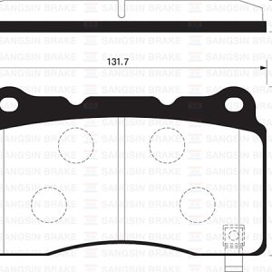 DİSK FREN BALATASI ÖN HONDA CIVIC 2.0 08-15