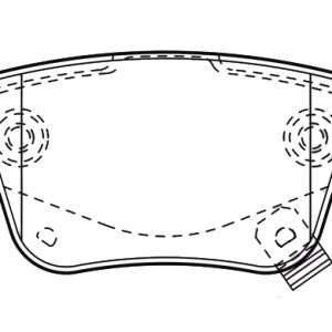 ARKA FREN BALATA TOYOTA AVENSIS 1.6L 3ZZFE VVTi ZZT250 03-08 / 2.0L 1AZ-FE 1AZFSE AZT250 03-08 0446605010-0446605020-0446628110