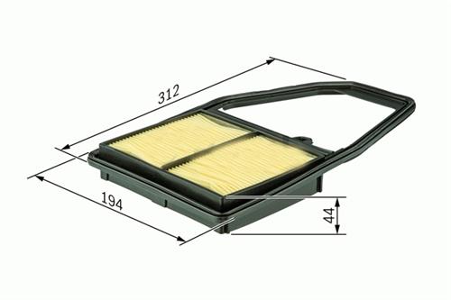 HAVA FİLTRESİ CIVIC VII 1.4-1.6-1.7 ie VTEC- 2.0 Type-R 01-05 TIRNAKLI x 17220PLC000-17220PLCY00