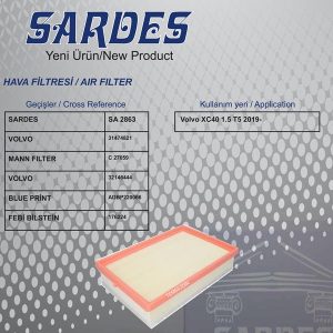 HAVA FİLTRESİ VOLVO XC40 T5 1.5 19 31474821