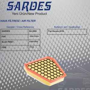 HAVA FİLTRESİ FIAT DUCATO III-DUCATO III 4X4-DUCATO III PANORAMA-DUCATO III PANORAMA 4X4 1395975080