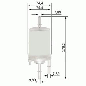 YAKIT FİLTRESİ AUDI A4 1.8T 02-04 - A6 2.4-3.0 04-06 - A8 6.0 03-10 x 4F0201511B-4F0201511D