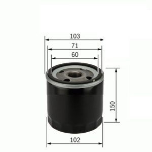 YAĞ FİLTRESİ HYUNDAI HD35 4000CC H100 KAMYONET YM-MITSUBISHI CANTER TURBO-PRESTIGE WP1045 x ME215002