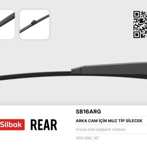 SİLECEK SÜPÜRGESİ ARKA MUZ TİPİ 400mm A4 AVANT SW 04/08 A4 ALLROAD 04/09 A6 AVANT SW 05/11 Q3 0