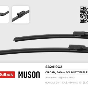 SİLECEK SÜPÜRGESİ 600/480MM MUZ TİPİ JETTA IV-PASSAT-VARIANT-ALLTRACK 02/11